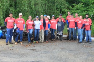 Volunteers from Anheuser-Busch on cleanup day