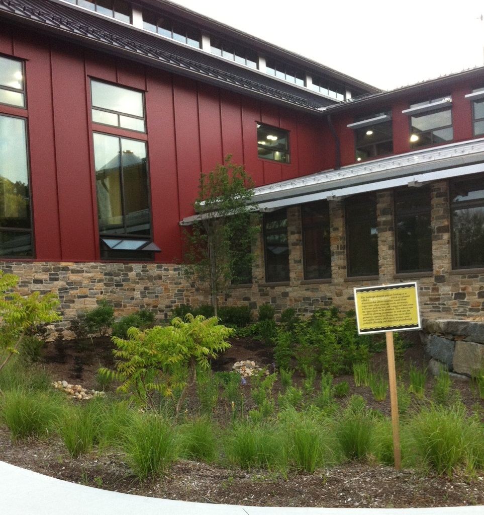 The new Smuttynose Brewing Company headquarters in Hampton, NH required an AoT permit. This rain garden is one of the best management strategies the company is using to capture stormwater runoff from the new building.